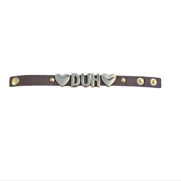 Vintage.Hand Crafted Brown Genuine Leather Love Adjustable Bracelet. - Picture 2 of 4
